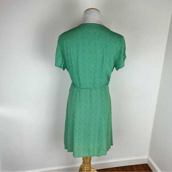 & Other Stories Green Printed Wrap Dress Size 6 - Picture 3 of 5